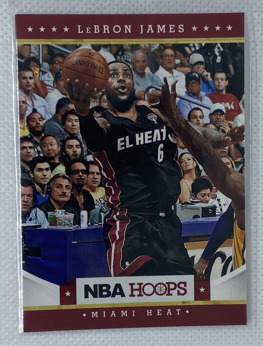 2012-13 NBA Hoops Lebron James Base Card #156 Miami Heat