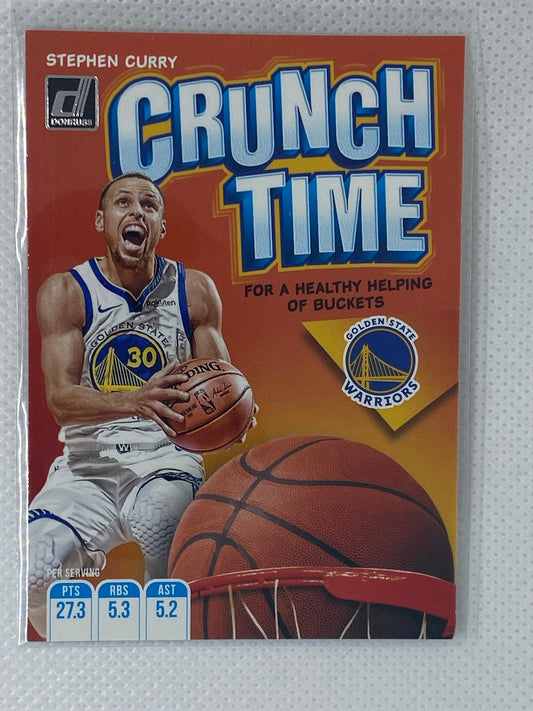 2019-20 Donruss Crunch Time Stephen Curry #12 Golden State Warriors