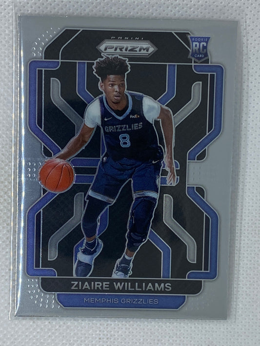 2021-22 Panini Prizm #313 Ziaire Williams Prizm Base Rookie RC Grizzlies