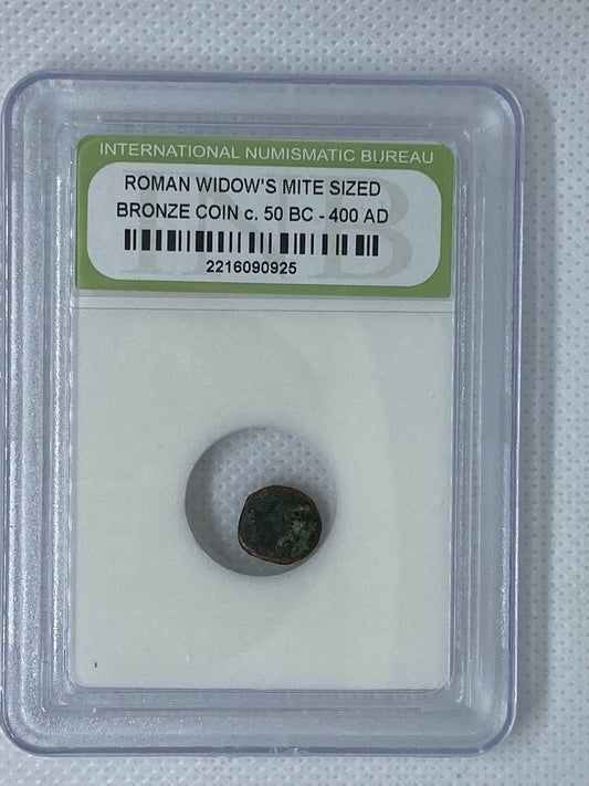 Ancient Roman Widows Mite Sized Bronze Coin c.50 BC - 400 AD [2216090925] Super Rare Graded Coin