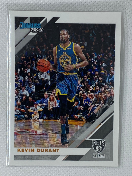 2019-20 Panini Donruss Card #66 Kevin Durant Golden State Warriors Brooklyn Nets