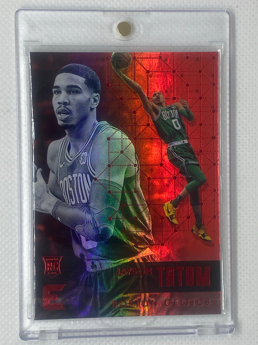 2017-18 Panini Essentials JAYSON TATUM Celtics RC Thick Red #129