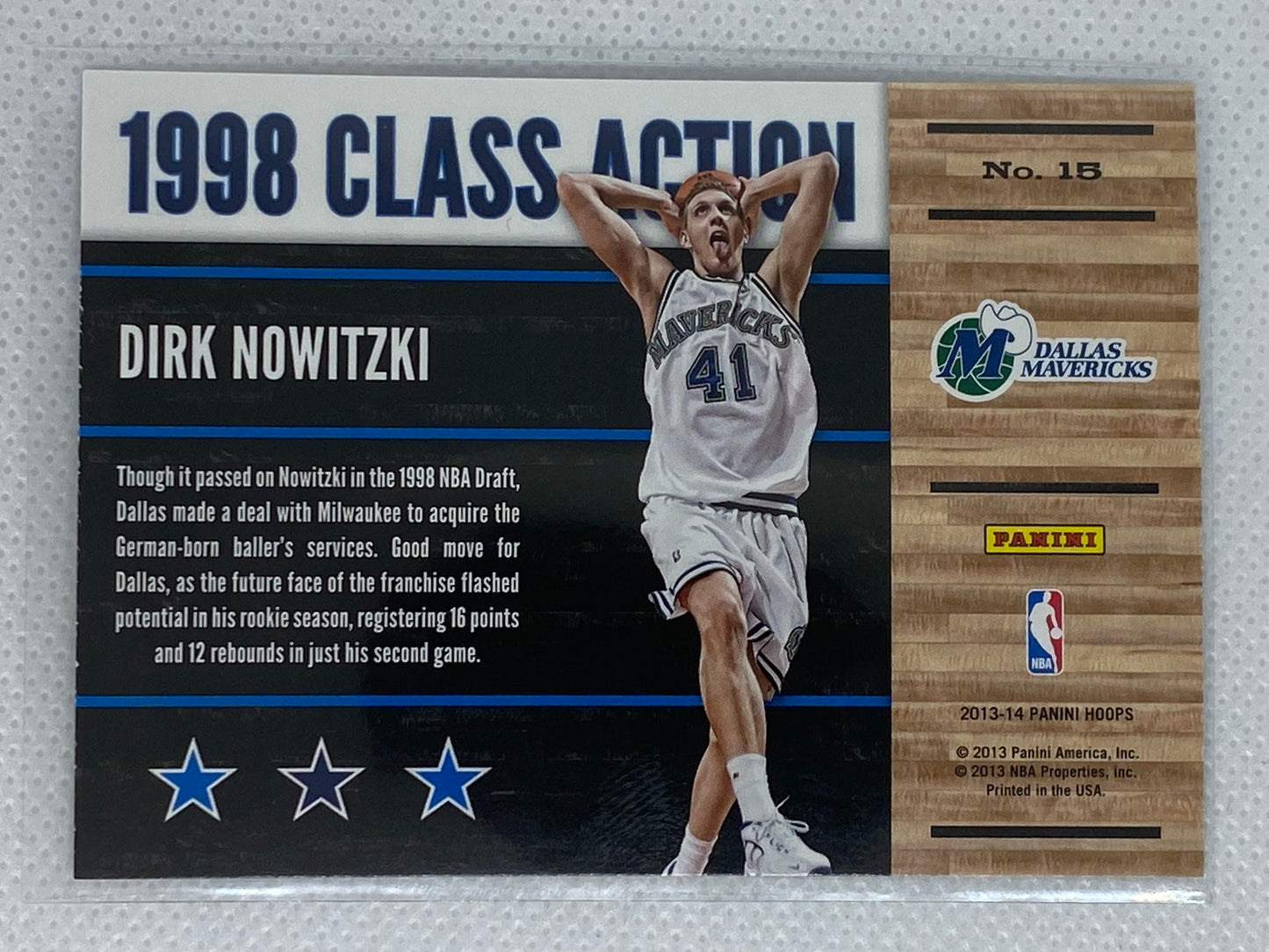 2013-14 NBA Hoops Class Action Dirk Nowitzki #15