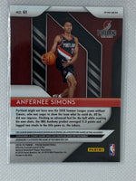 Anfernee Simons 2018-19 Panini Prizm #61 Green Prizm Rookie Card