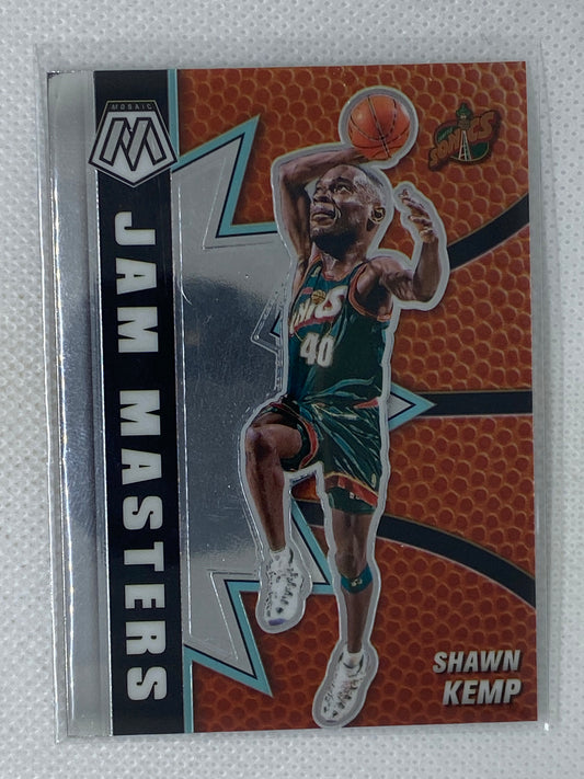 2020-21 Panini Mosaic Basketball Shawn Kemp Jam Masters #15 Insert Big Head