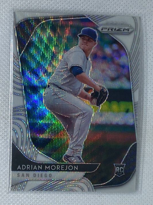 2020 Prizm White Wave #139 Adrian Morejon Rookie San Diego Padres RC