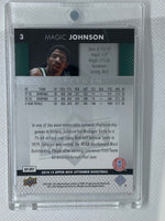 2014-15 Upper Deck Lettermen Blue /249 Magic Johnson #3 HOF