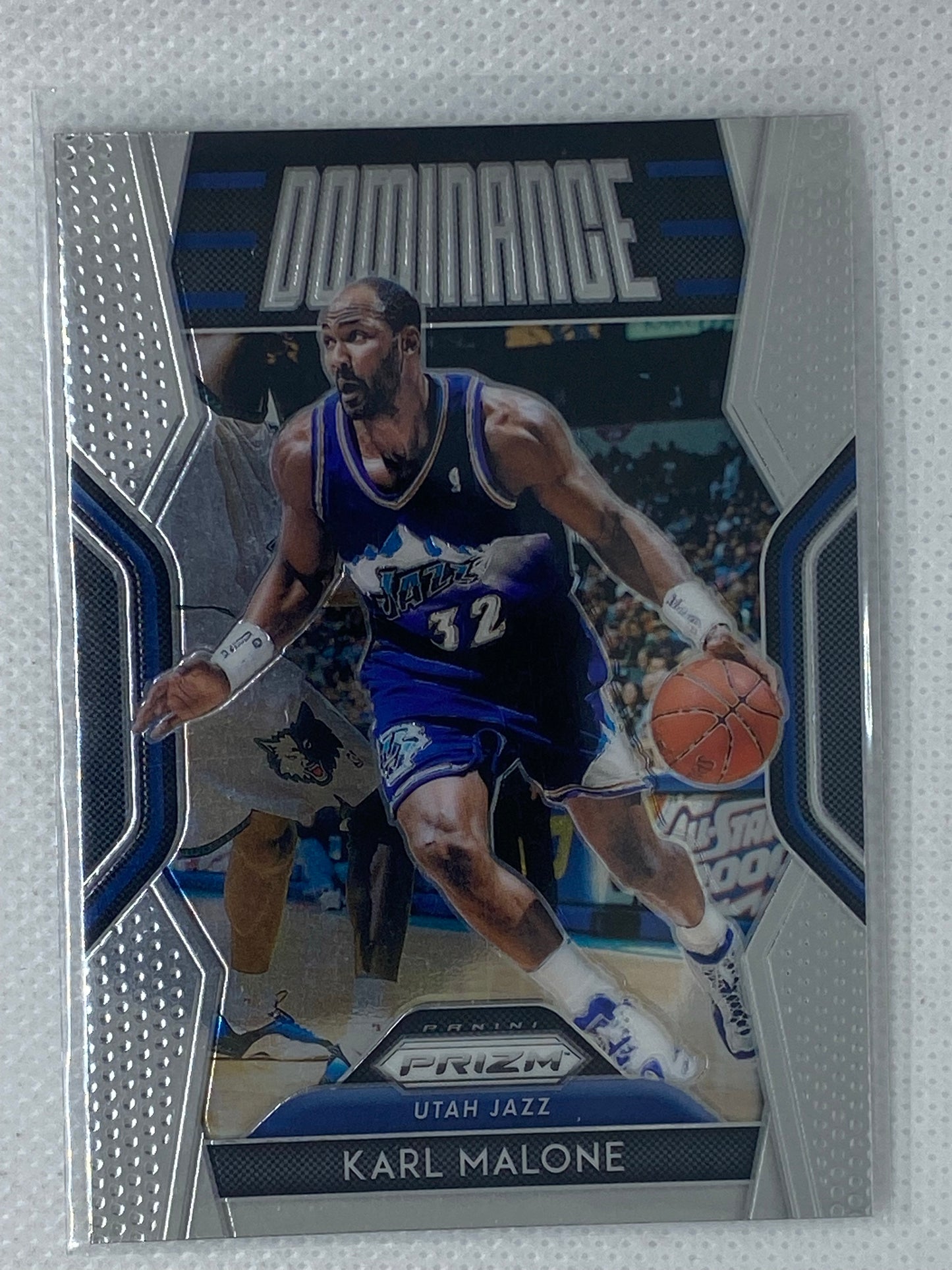 2018-19 Panini Prizm Basketball Karl Malone Dominance #12 Utah Jazz NM Insert