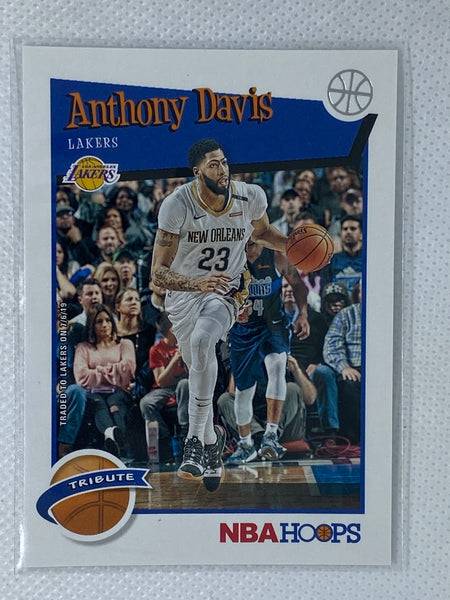 2019-20 Panini Hoops Anthony Davis Tribute Los Angeles Lakers #294