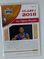 2018-19 Panini NBA Hoops Class of Winter Shai Gilgeous-Alexander #11 Rookie