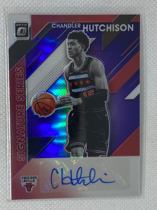 2019-20 Panini Donruss Optic Chandler Hutchison Purple Auto #SS-CHS