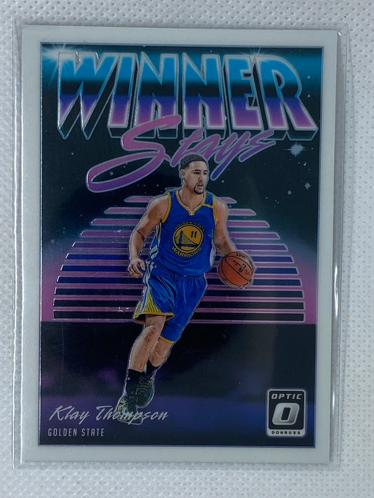 2018-19 Panini Donruss Optic Winner Stays #7 Klay Thompson Warriors