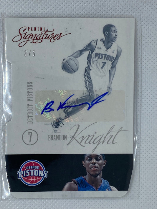 2012-13 Panini Signatures #10 Autograph Brandon Knight 3/5 Rookie Card