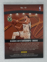 2019-20 Hoops Premium Lights Camera Action Holo Prizm Giannis Antetokounmpo #19