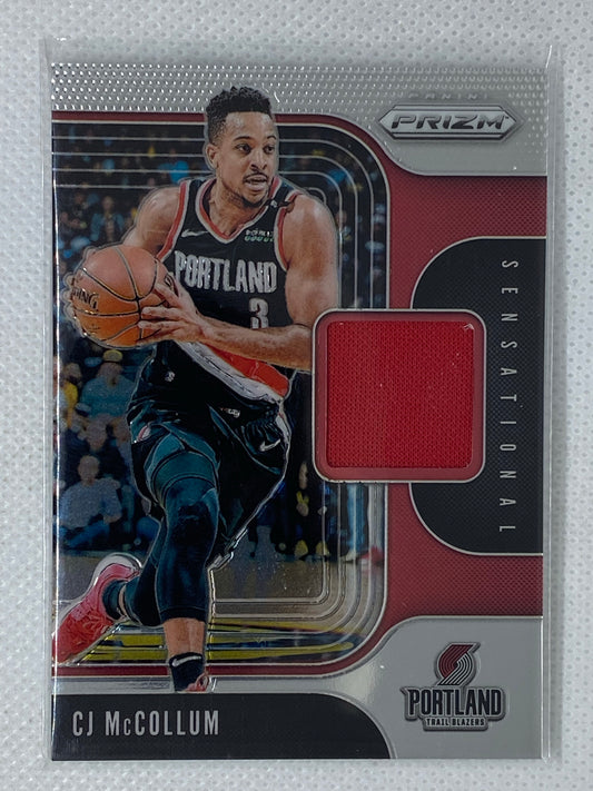 2019-20 Panini Prizm Sensational Swatches #SS-CJM CJ McCollum