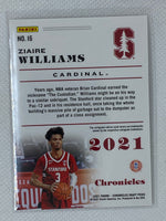 2021-22 Panini Chronicles Draft Picks Ziaire Williams #16 Rookie RC