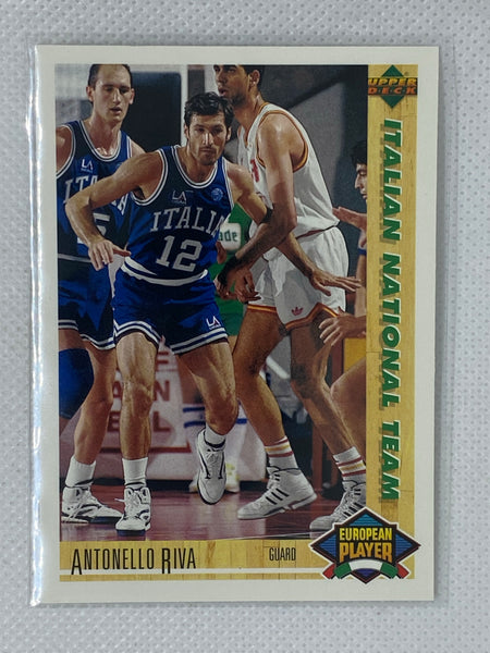 1991-92 Upper Deck International Italian #114 Antonello Riva INT