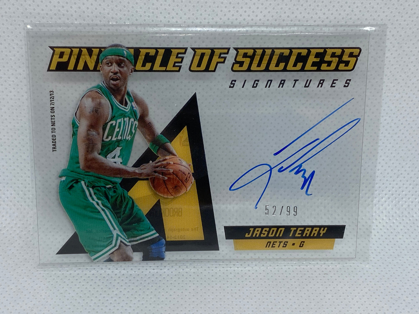 2013-14 Panini Pinnacle "Pinnacle of Success Signatures" #2 Jason Terry /99