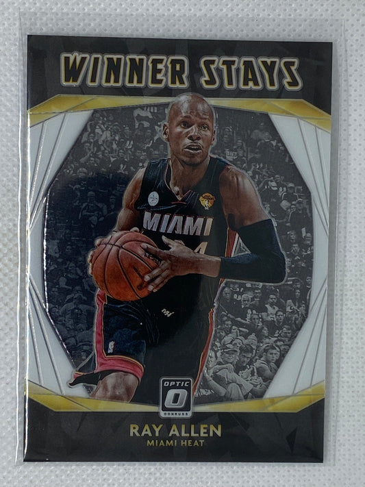 2020-21 Donruss Optic Basketball Winner Stays Insert #17 Ray Allen Heat