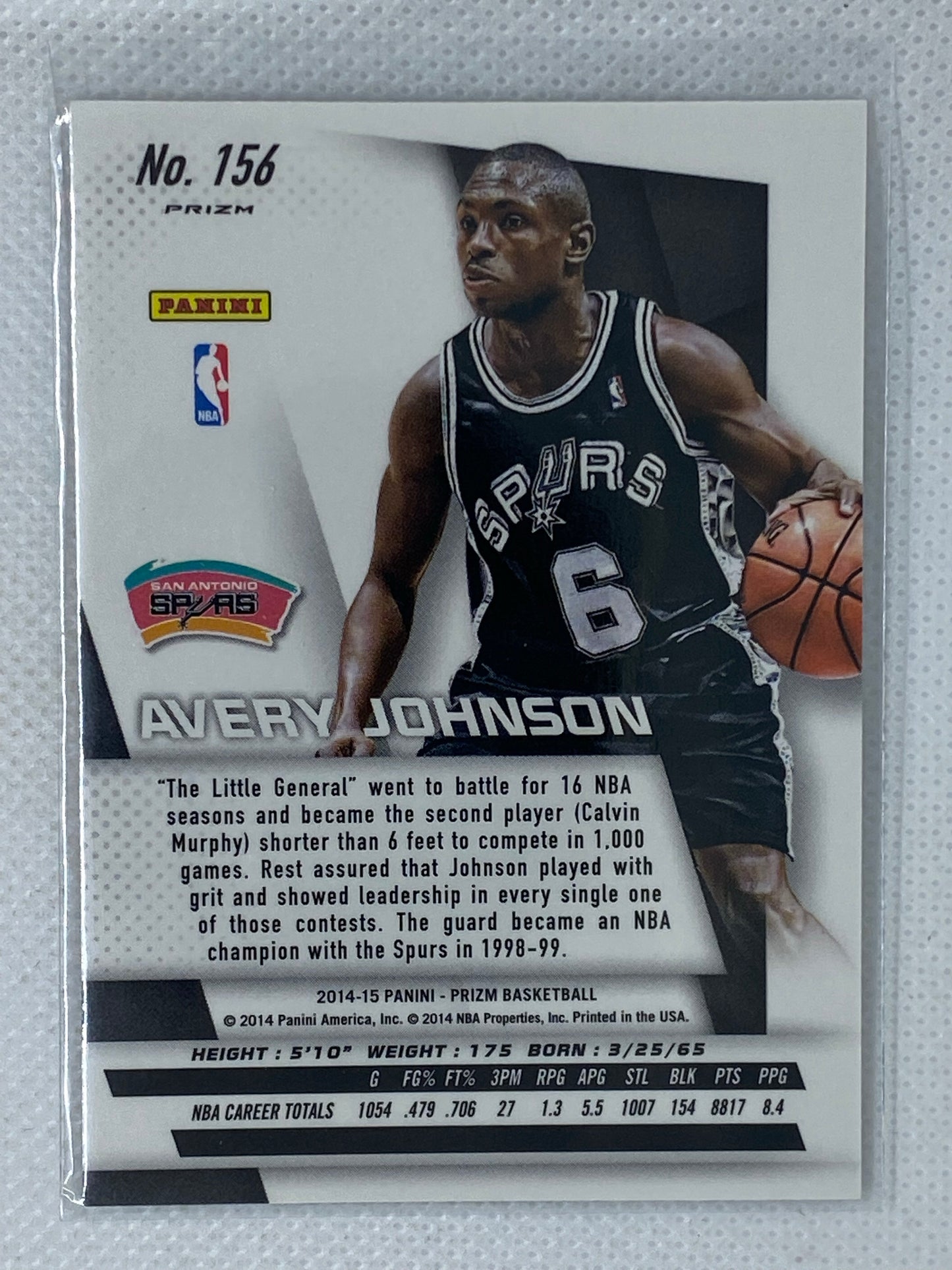 2014-15 Panini Prizm Silver Avery Johnson #156