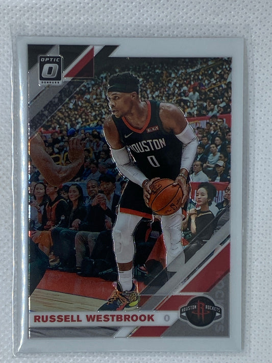 2019-20 Donruss Optic Base #58 Russell Westbrook Houston Rockets