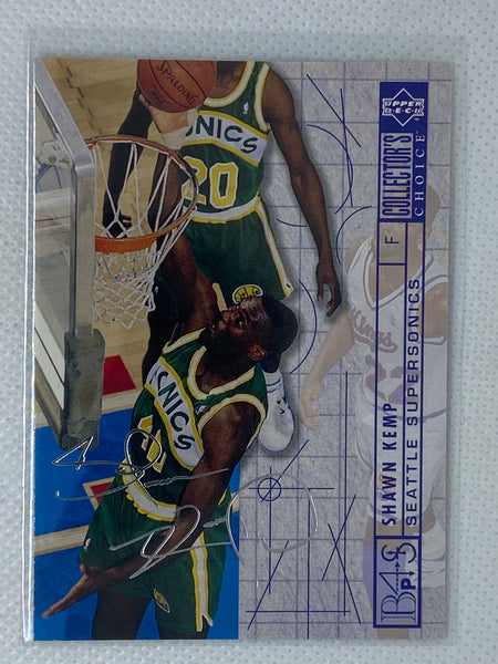 1994-95 Collector's Choice Silver Signature Basketball Card #396 Shawn Kemp BP