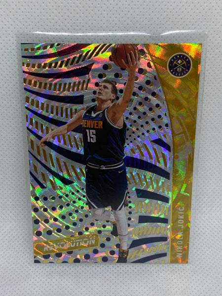 2020-21 Panini Revolution Nikola Jokic Fractal Parallel Nuggets #66