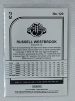 2019-20 Panini NBA Hoops Base #129 Russell Westbrook - Houston Rockets