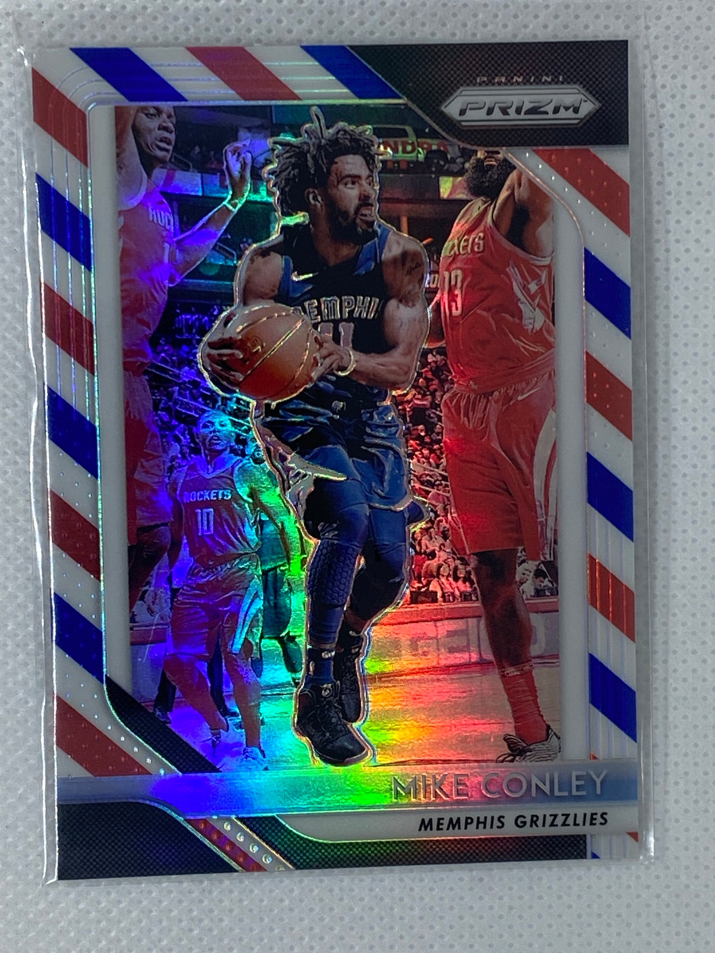 2018-19 Panini Prizm MIKE CONLEY RWB Prizms #86 Red White Blue MEM Grizzlies NBA