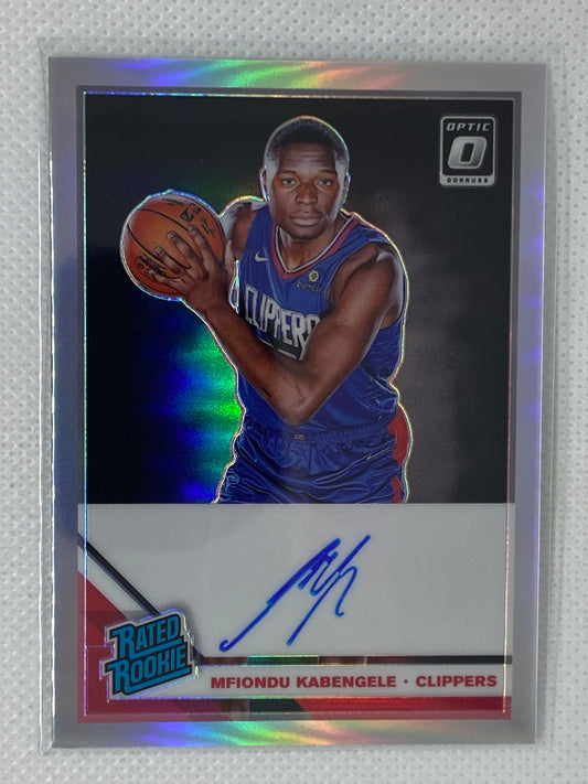 2019-20 Optic Mfiondu Kabengele Holo Prizm Rated Rookie Auto RC #159