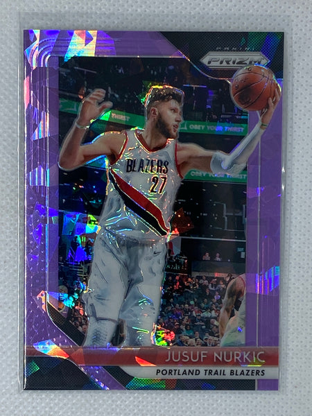 2018-19 Panini Prizm Jusuf Nurkic Purple Cracked Ice /149