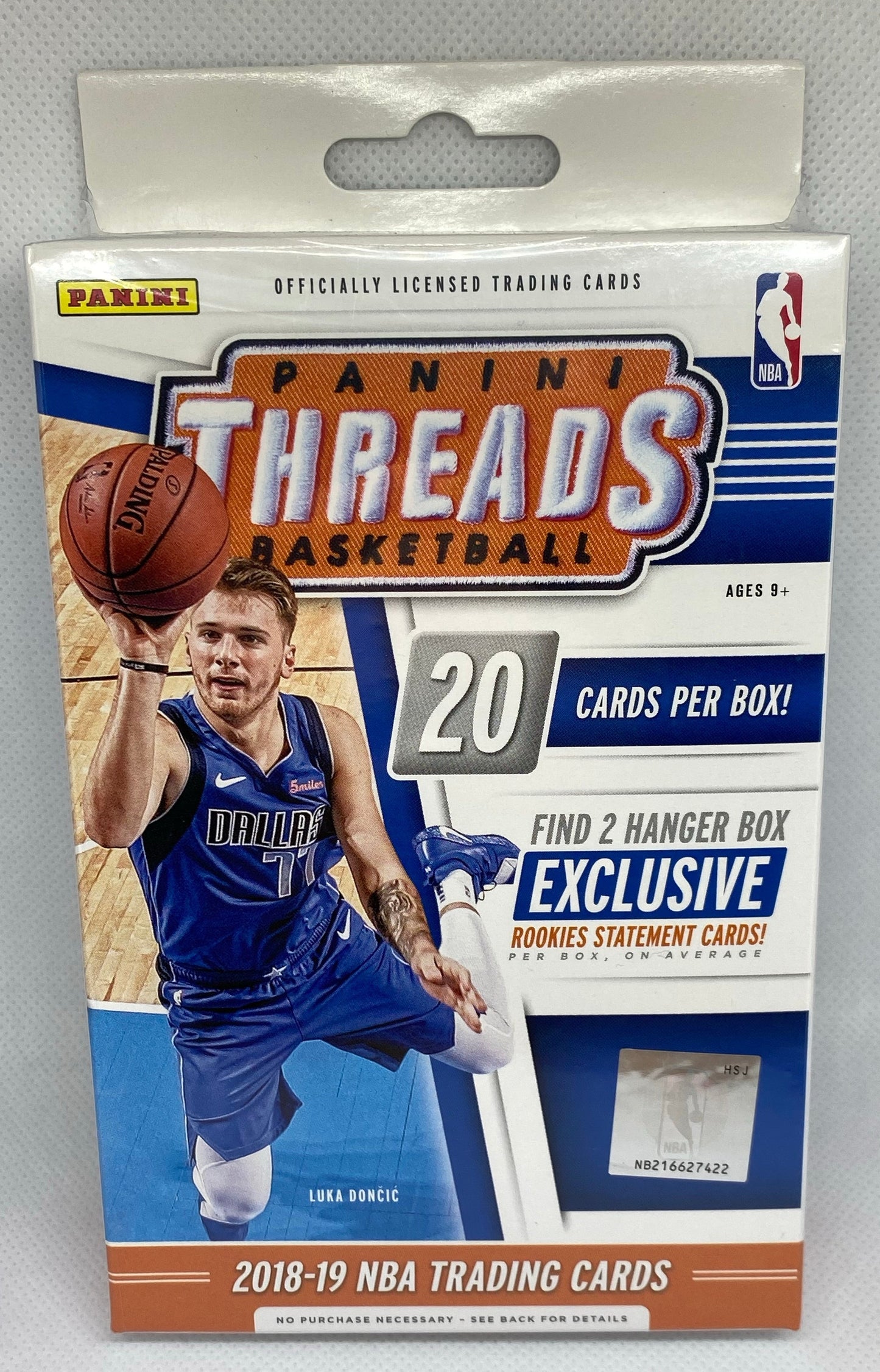 2018/19 Panini Threads Basketball Factory Sealed Hanger Box