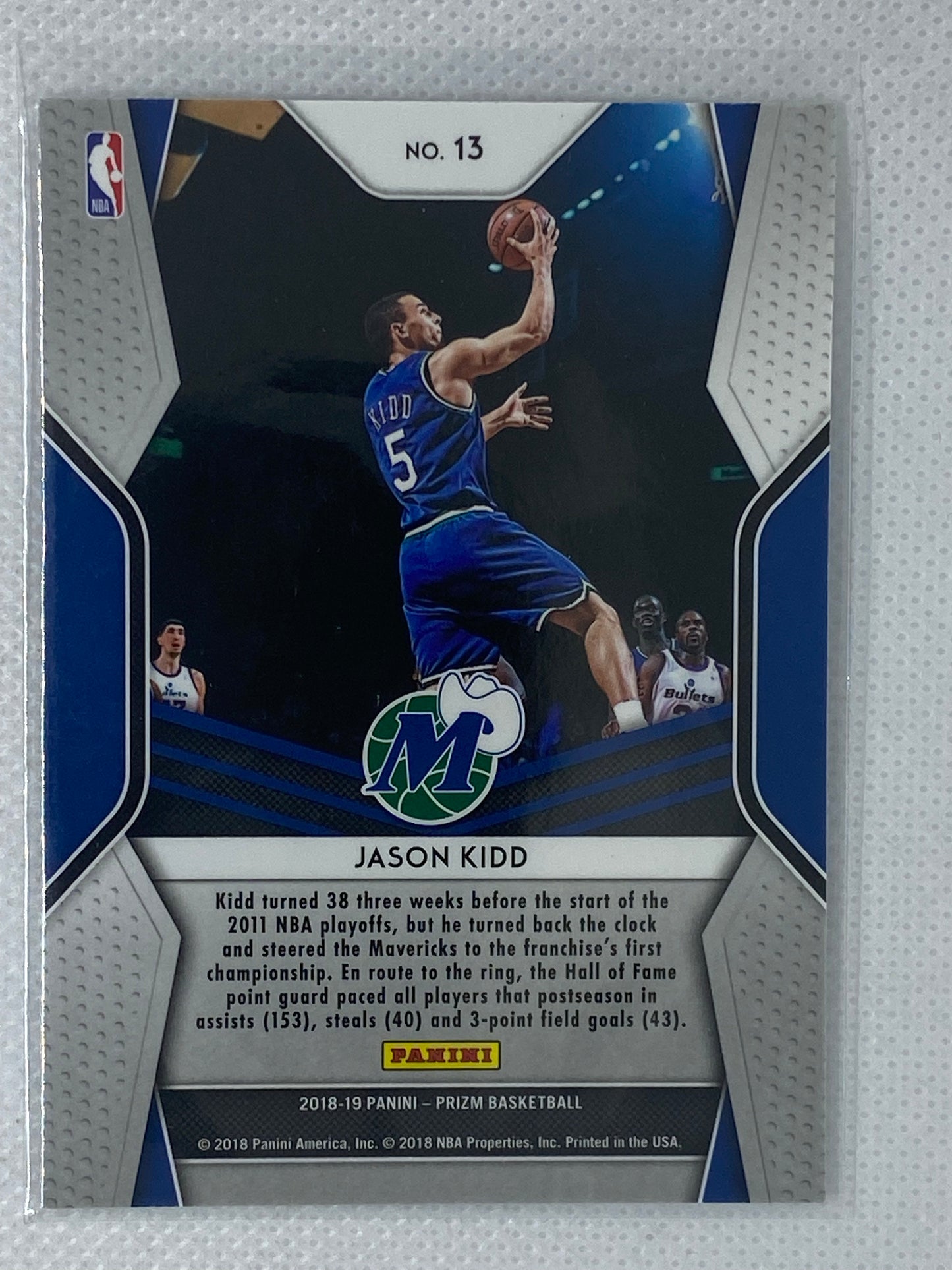 2018-19 Panini Prizm Dominance #13 Jason Kidd