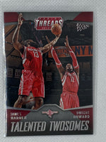 2014-15 Panini Threads Talented Twosomes James Harden/ Dwight Howard #15 Rockets
