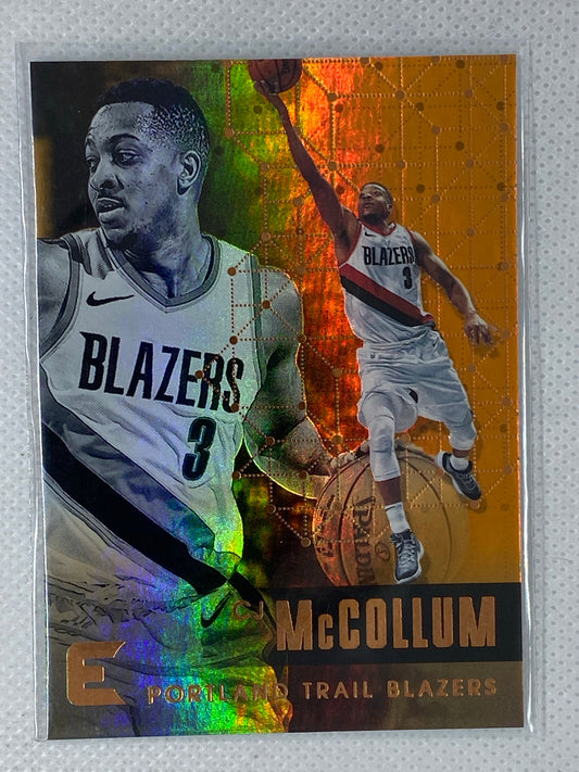 2017-18 Panini Essentials Basketball #17 CJ McCollum Orange Variation Portland Trailblazers