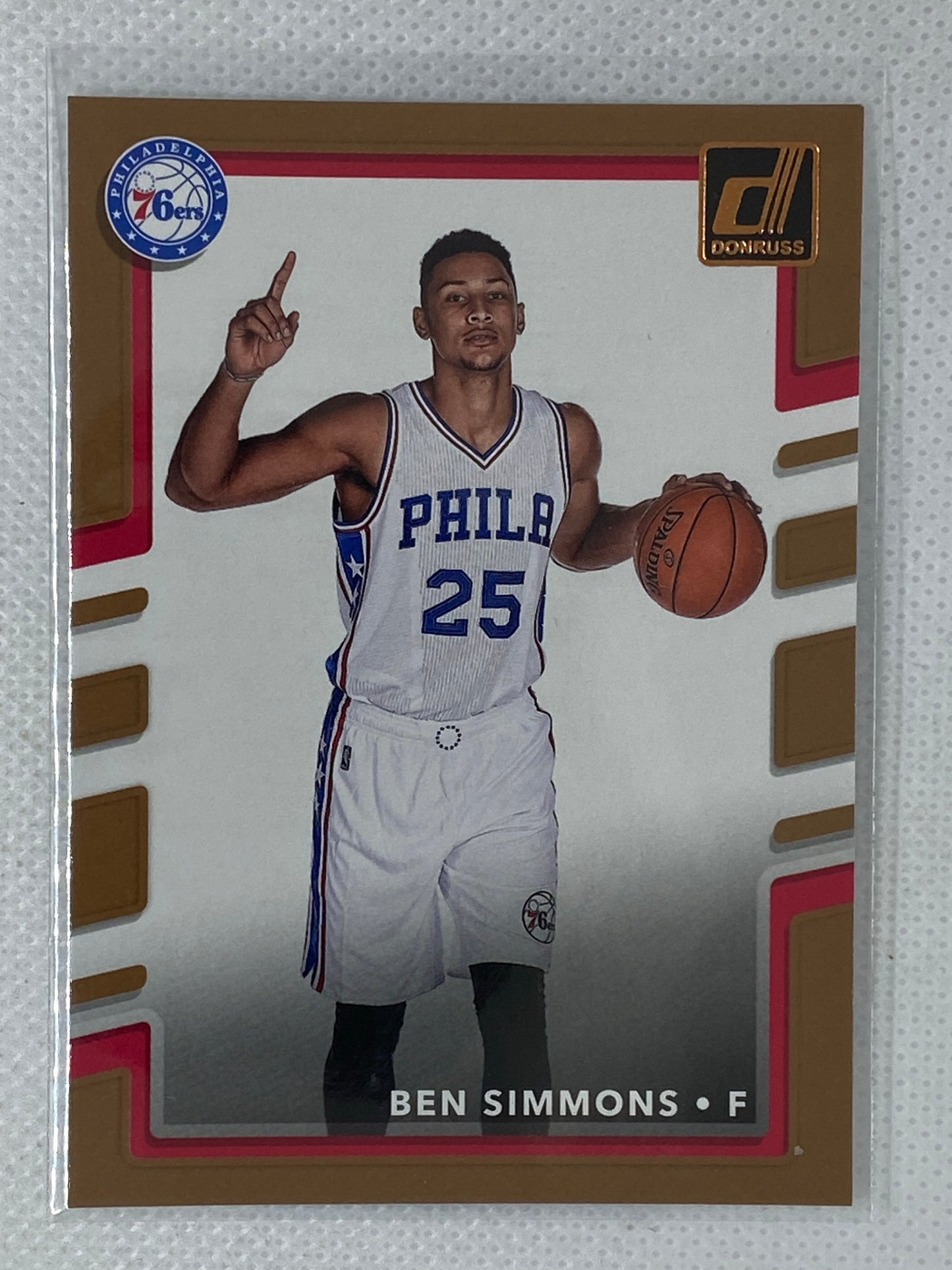 2017-18 Panini Donruss #114 Ben Simmons Philadelphia 76ers Brooklyn Nets 2nd Yr