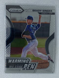 2020 Panini Prizm Warming In The Pen Brady Singer #WIP-13