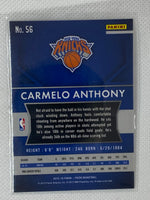 2015-16 Panini Prizm New York Knicks Basketball Card #56 Carmelo Anthony
