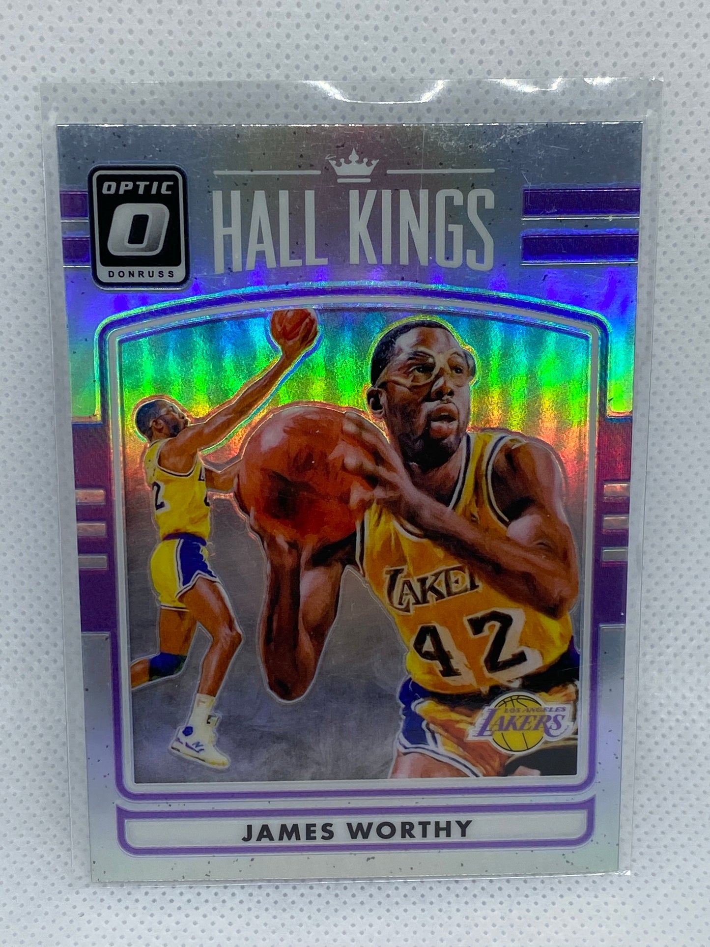 2016-17 Panini Donruss Optic Hall Kings Holo #23 James Worthy