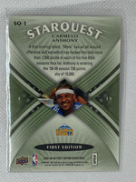 2008-09 Upper Deck First Edition Starquest #SQ-1 Carmelo Anthony Denver Nuggets