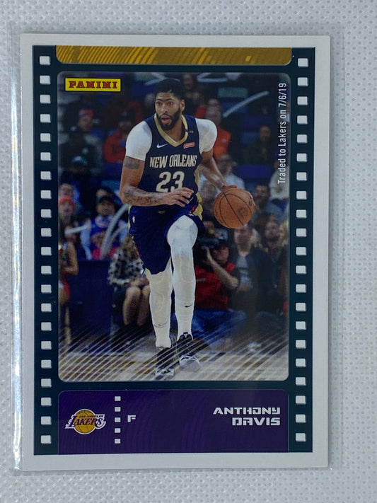 2019-20 Panini NBA Sticker & Card Collection Base Card #19 Anthony Davis Lakers