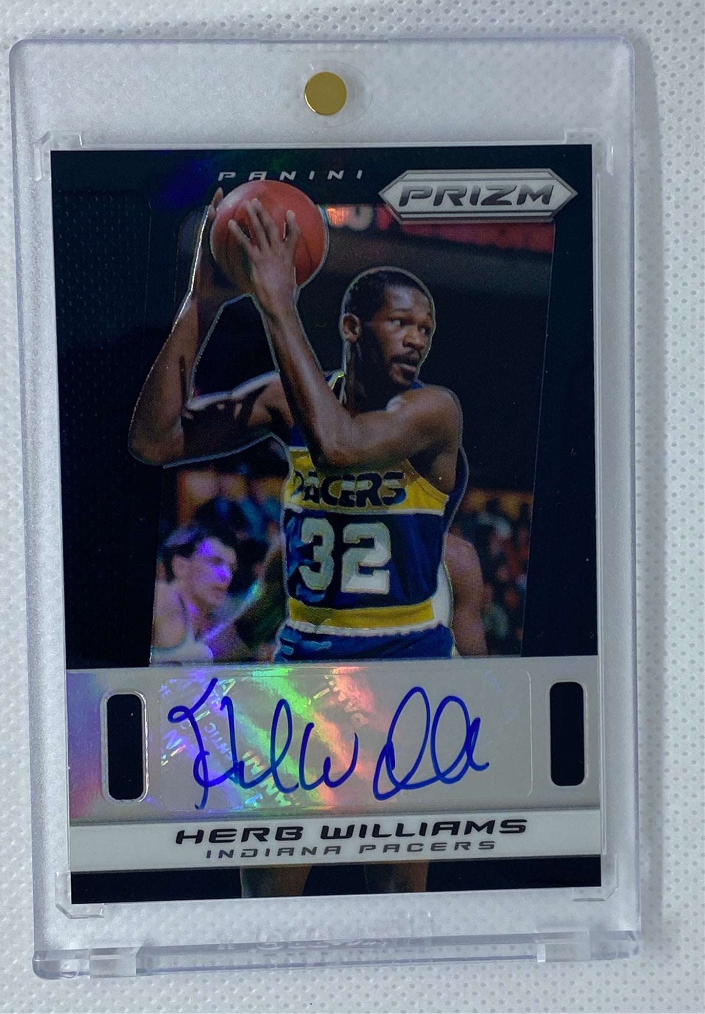 2013-14 Prizm Herb Williams #110 Autograph Black 1/1 Indiana Pacers