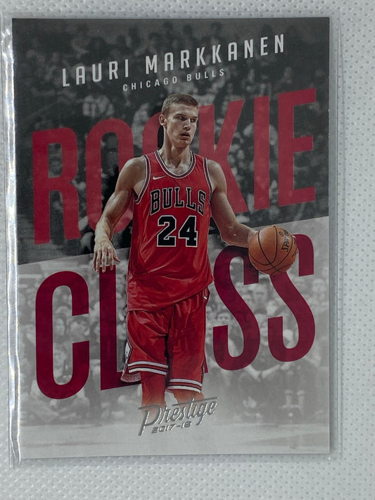 2017-18 Panini Prestige Lauri Markkanen Rookie Class Insert Bulls No. 7