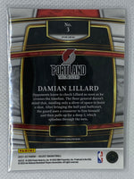 2021-22 Panini Select Basketball Silver Blue Prizm #3 Damian Lillard