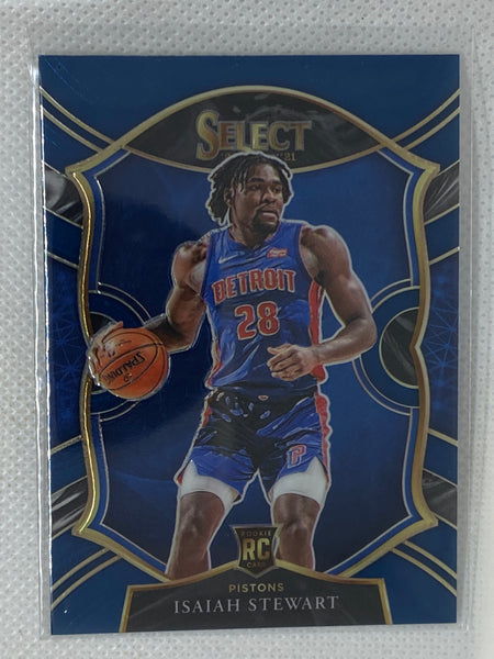 2020-21 Panini Select - Isaiah Stewart Concourse Blue RC #7 Detroit Pistons