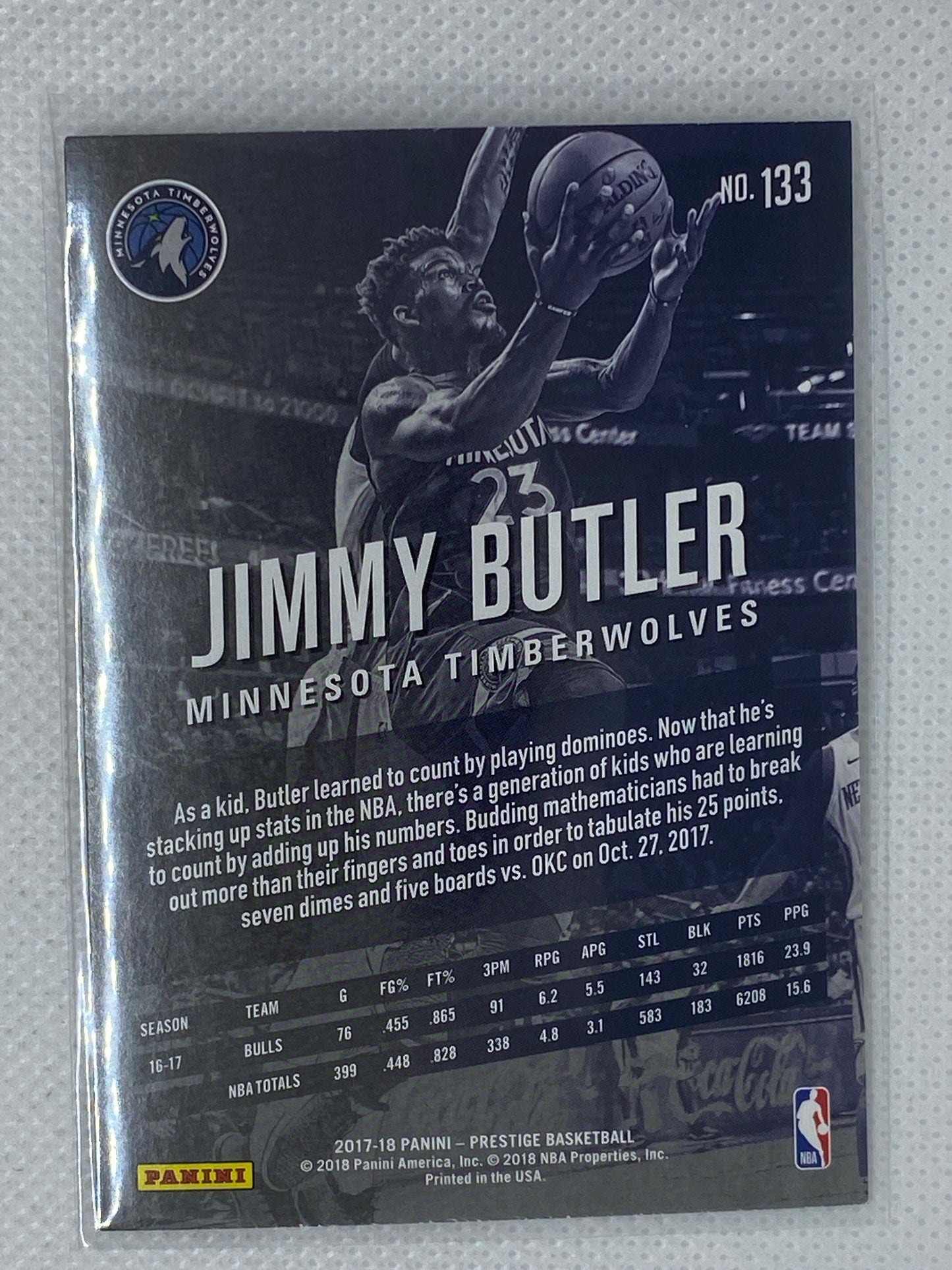 2017-18 Panini Prestige Base #133 Jimmy Butler