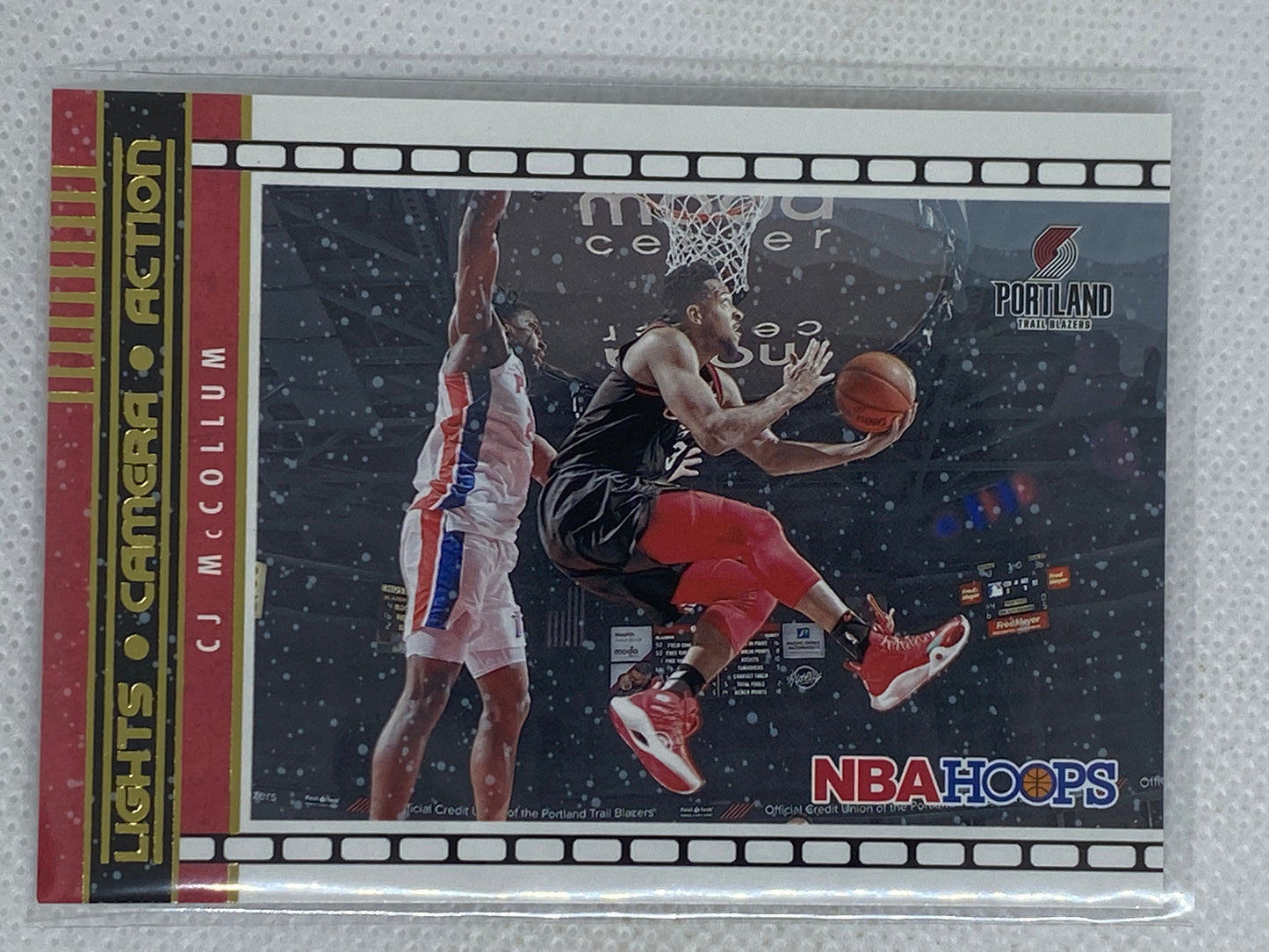 2021-22 Panini Hoops Lights Camera Action Winter #23 CJ McCollum