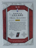 2017-18 Panini Excalibur Run the Gauntlet Damian Lillard #23 Trailblazers