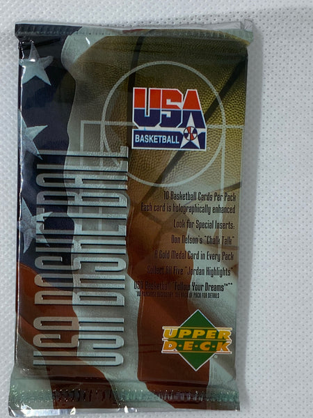 1994 UD Upper Deck USA Basketball Olympic Team UNOPENED PACK 10 Cards SEALED NEW