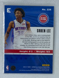 2020-21 Panini Essentials Chronicles Saben Lee RC #226 Holo Rookie Pistons